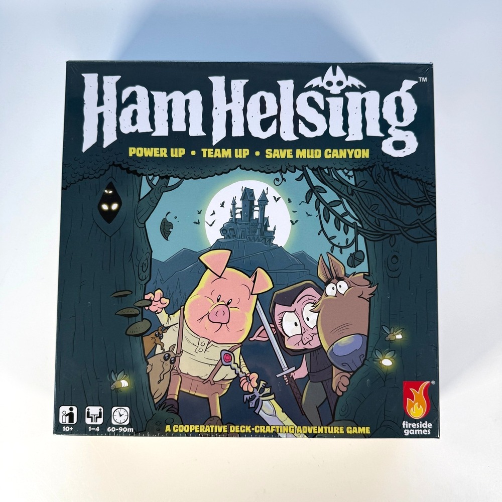 NEW Ham Helsing Adventure Board Game Graphic‎ Novel Monster Hunting Pig Ages 10+